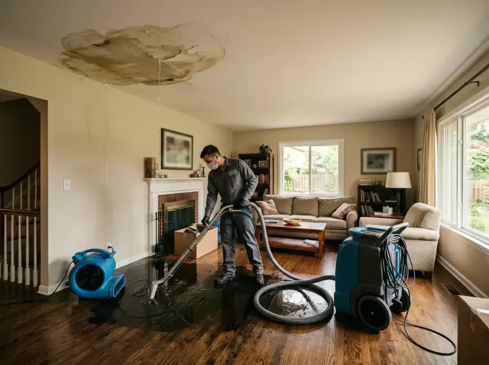 attic-pipe-burst-ceiling-drip-008 — frequently asked questions, Water Damage Restoration & Carpet Care in Chesapeake Ranch E…